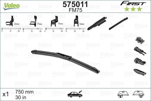 Lamela stergator VALEO 575011 compatibil cu FORD TRANSIT V363 bus (FAD, FBD) 2013 2014 2015 2016 2017 2018 2019 2020 2021 2022 2023 2024 2025