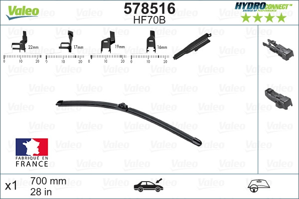 lamela stergator VALEO 578516 pentru PEU