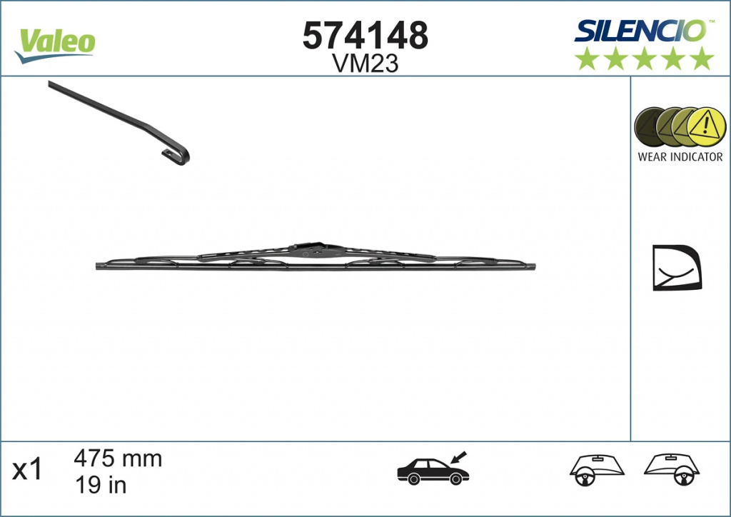 Lamela stergator Valeo CITROËN XANTIA B