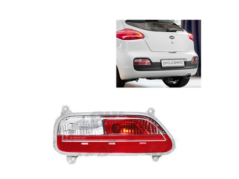 Lampa ceata Kia Ceed (Eu), 06.2012-12.2018, ProCeed, partea Dreapta, Spate, cu locas bec, cu becuri, Omologare: ECE, OEM/OES