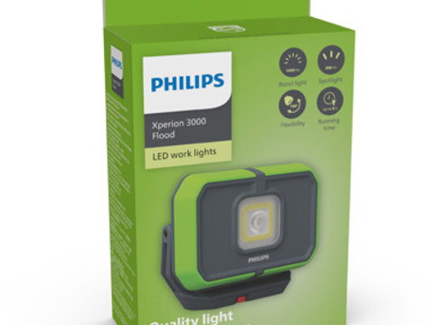 LAMPA DUBLA: PROIECTOR 1000 LM SI REFLECTOR 300 LM PHILIPS XPERION 3000
