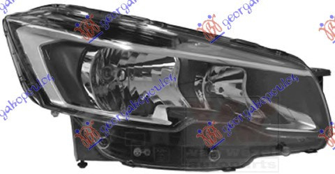 LAMPA FRONTALA ELECT. (VALEO) - PEUGEOT PEUGEOT 508 15-18 , PEUGEOT, PEUGEOT 508 15-18, 630105141