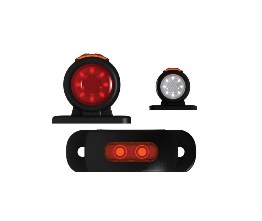 Lampa gabarit laterala LED NEON alb / rosu 12-24V 
