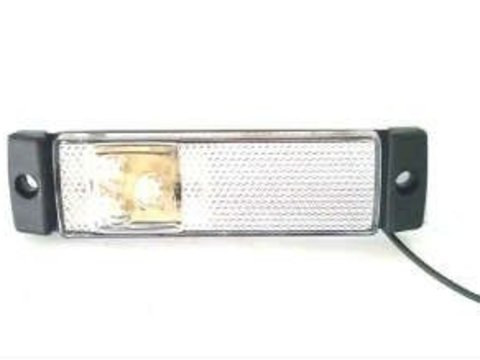 Lampa laterala alba 14 x 07 3 LED-uri 24V