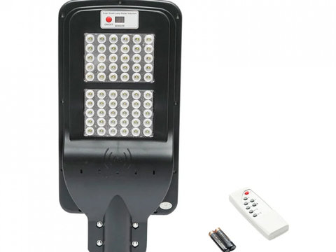 Lampa LED cu prindere pe stalp pentru iluminat stradal 6V/60W cu panou solar monocristalin si senzor de miscare ERK AL-180221-5