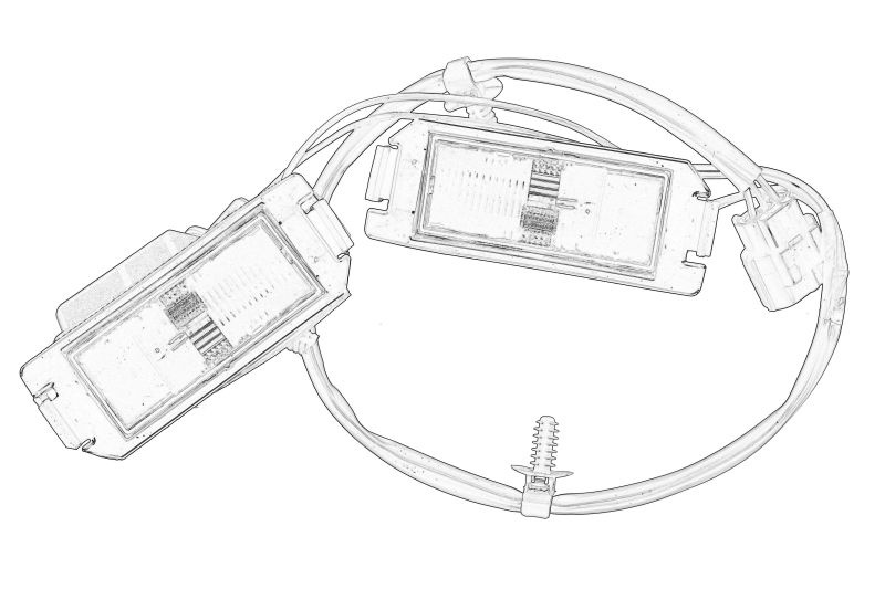 LAMPA NUMAR CIRCULATIE ~ HYUNDAI i30 Estate (FD) 2007 2008 2009 2010 2011 2012 ~ 925012L000 ~ HYUNDAI