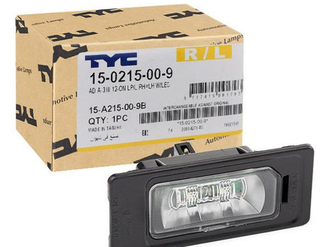Lampa Numar Inmatriculare Led Tyc Audi A3 8VA 2012→ 15-0215-00-9