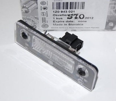 Lampa numar inmatriculare originala skoda octavia 2,roomster