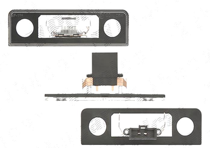 Lampa numar Skoda Octavia 2 (1z3/1z5), 10.2008-12.2013 Combi, Octavia Ii/Tour 2 (1z3/1z5), 10.2008-12.2012 Combi, Roomster/Praktik (5j), 03.2009-04.2010, spate, Stanga = Dreapta, C5W, cu becuri, TYC