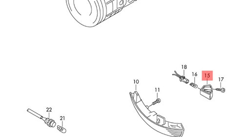 Lampa oglinda stanga Volkswagen Passat B