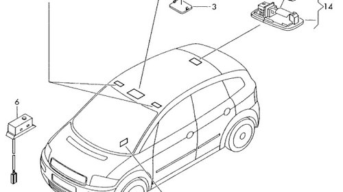 Lampa parasoalar Audi A4 B7 (8E) Berlina