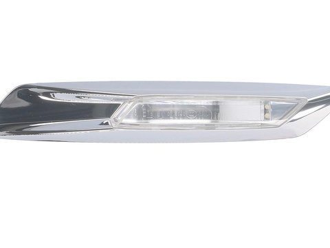 Lampa semnalizare aripa Bmw Seria 5 (F10/F11), 12.09-, alba, tip bec LED, omologare ECE/SAE, 63137154168, Dreapta