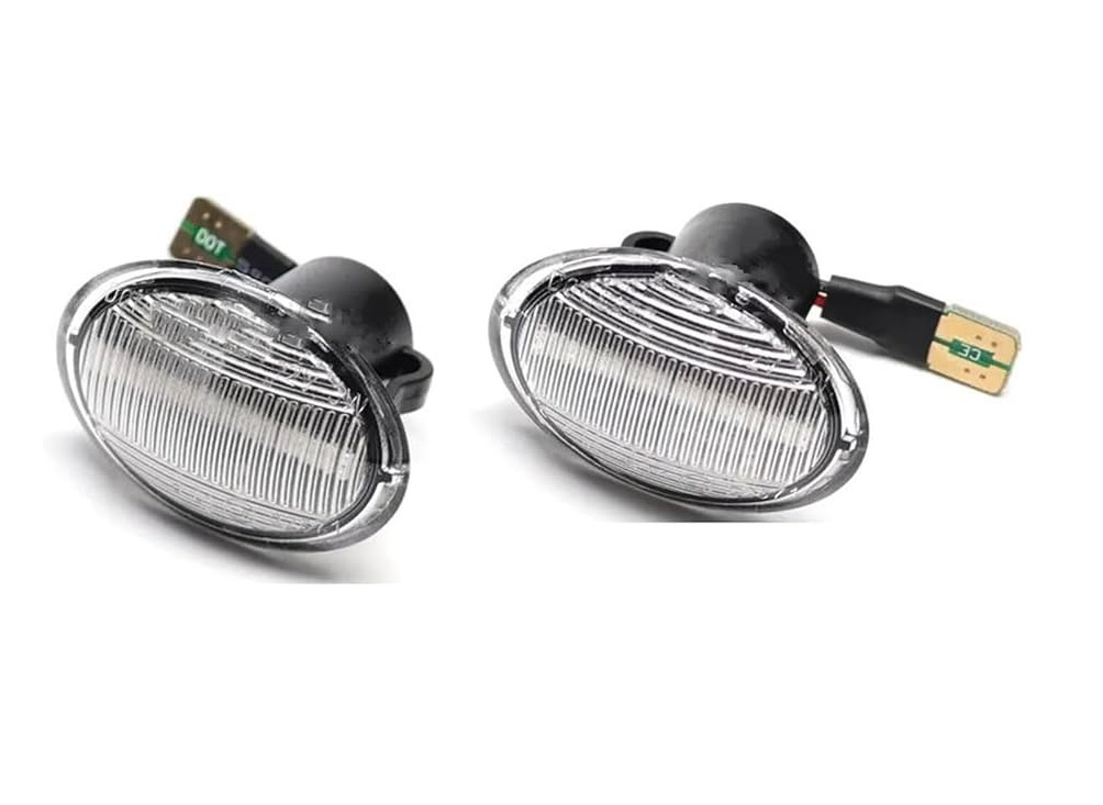 Lampa semnalizare aripa Fiat 500 (312), 03.2007-08.2015, 500l (330), 01.2013-12.2022, Ford Ka (Ru8), 10.2008-12.2015, Lancia Ypsilon (843), 01.2004-06.2011, model tuning, montare fata, stanga+dreapta, LED, transparent, tuning, RapidAuto