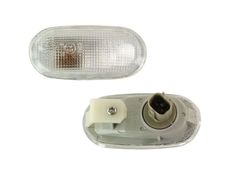 Lampa semnalizare aripa Mitsubishi Colt (CAO) 04.1992-05.2004, Galant 1996-2003, L200 1996-2005, Lancer Sedan 1991-2001, PAJERO 1997-12.1999, partea Dreapta=Stanga, cu suport bec, alb