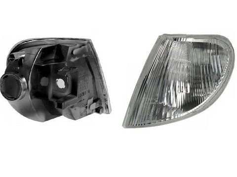 Lampa semnalizare fata Citroen Berlingo (Mf), 07.1996-10.2002, Peugeot Partner (G), 07.1996-11.2002, fata, Stanga, alb, cu suport becuri, TYC