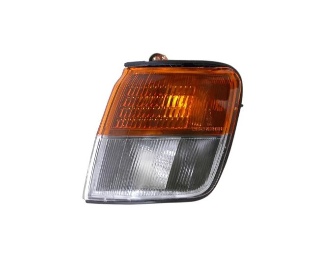 Lampa semnalizare fata cu lumina parcare MITSUBISHI PAJERO/MONTERO (V20), 01.1992-12.1995, DEPO, fata, partea stanga, alb-galben, fara soclu bec,