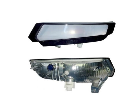 Lampa semnalizare fata IVECO DAILY, 07.2014-, DEPO, fata, partea stanga, tip bec PY21W, janta neagra, cu mufa bec,