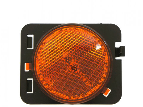 Lampa semnalizare fata JEEP WRANGLER (JK), 07.2006-, partea Stanga, TYC, tip bec W5W, galben, cu dulie bec, in aripa