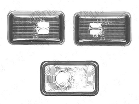 Lampa semnalizare laterala Audi 80 (B2), 08.1978-09.1986, 80 (B3), 10.1986-08.1991, 80 (B4), 09.1991-12.1996, fata, Stanga = Dreapta, fumuriu, transparent,