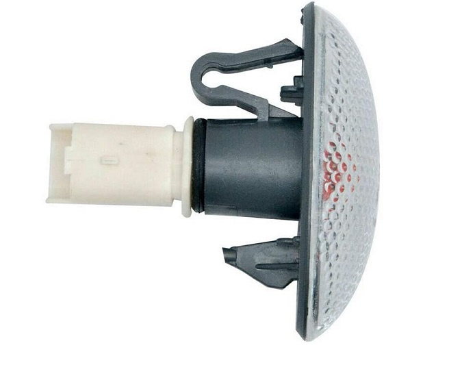 Lampa semnalizare laterala Citroen Berlingo (G), 11.2002-09.2005, Peugeot Partner (G), 11.2002-03.2008, fata, Stanga = Dreapta, WY5W, alb, cu suport becuri, TYC