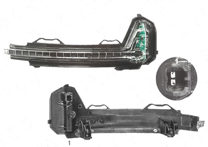 Lampa semnalizare oglinda exterioara Volkswagen Tiguan, 09.2016-, fata, Dreapta, LED, Omologare: ECE/SAE, OEM/OES