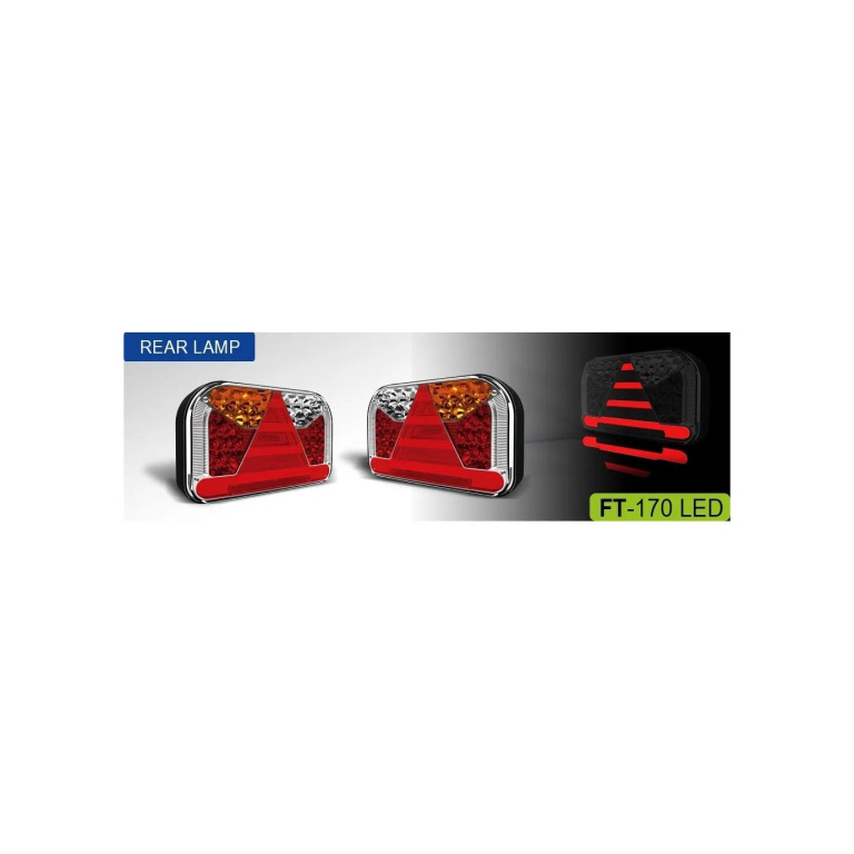 Lampa spate 240x140, 5 functii, cu mers 