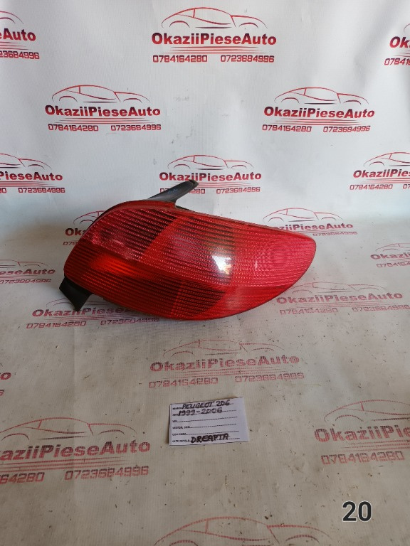 LAMPA SPATE DREAPTA PEUGEOT 206 1999-2006