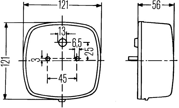 Lampa spate HELLA montare dreapta 2SE002578-701 pentru IVECO MK 1983 1984 1985 1986 1987 1988 1989 1990 1991