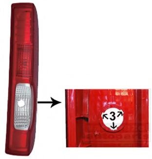 Lampa spate RENAULT TRAFIC II bus (JL), RENAULT TRAFIC II Van (FL) - VAN WEZEL 4395934
