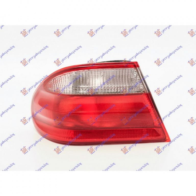 LAMPA STOP SPATE MERCEDES E-CLASS W210 1995->2002 Lampa spate exterioara stanga, rosu/alb, ptr modele cu 4 usi Classic/Elegance ((W210) 06.99-12.01) PIESA NOUA ANI 1999 2000 2001 2002