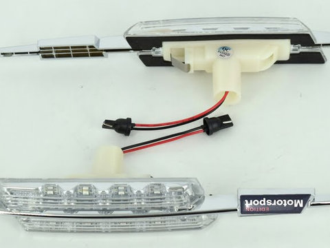 Lampi laterale LED semnalizare transparente compatibile SERIA 3 - E46 2D/4D/5D 1998-2001