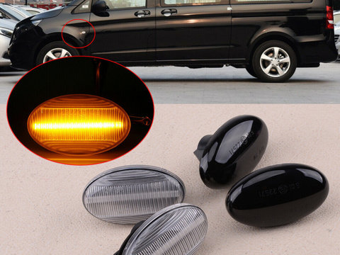 Lampi LED semnalizare dinamica compatibila Mercedes Vito, Citan, A-Class COD: A081D