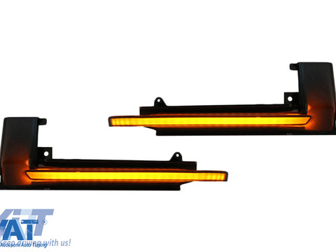 Lampi LED Semnalizare Dinamice compatibil cu Audi A3 8P A4 B8 A5 8T A6 C6 (2008-2010) Q3 8U (2011-2017) Fumuriu
