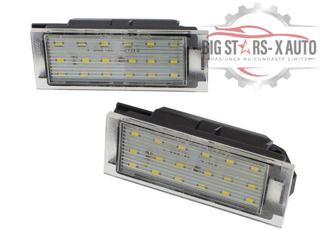 Lampi numar inmatriculare Renault Fluence anul de productie 2009-2020 SET lampi LED