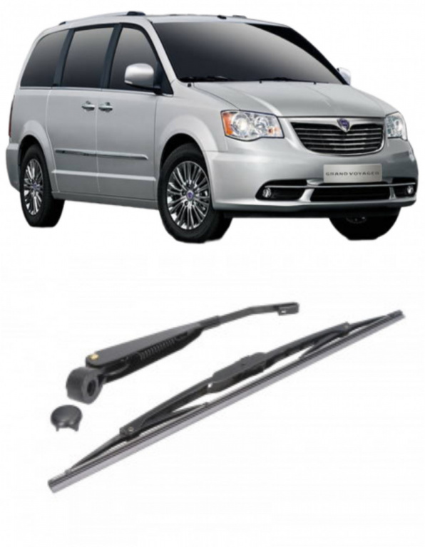 Lancia Voyager Brat stergator pentru luneta spate cu lamela 400 mm, compatibil cu Lancia Voyager Hatchback fabricat intre 2011-2014, calitate extra MMT RAW 423*1