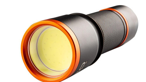 Lanterna LED COB 200lm alimentare cu bat