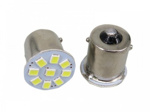 Led BA15S 9 SMD Galben