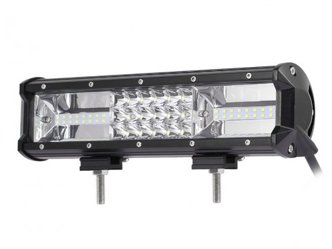 LED Bar Auto 162W, leduri pe 3 randuri, 12V-24V, 11340 Lumeni, 12&quot;/30,5 cm, Combo Beam 12/60 Grade