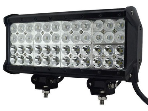 LED Bar Auto cu 2 faze (faza scurta/faza lunga) 144W/12V-24V, 12240 Lumeni, lungime 30,5 cm, Leduri