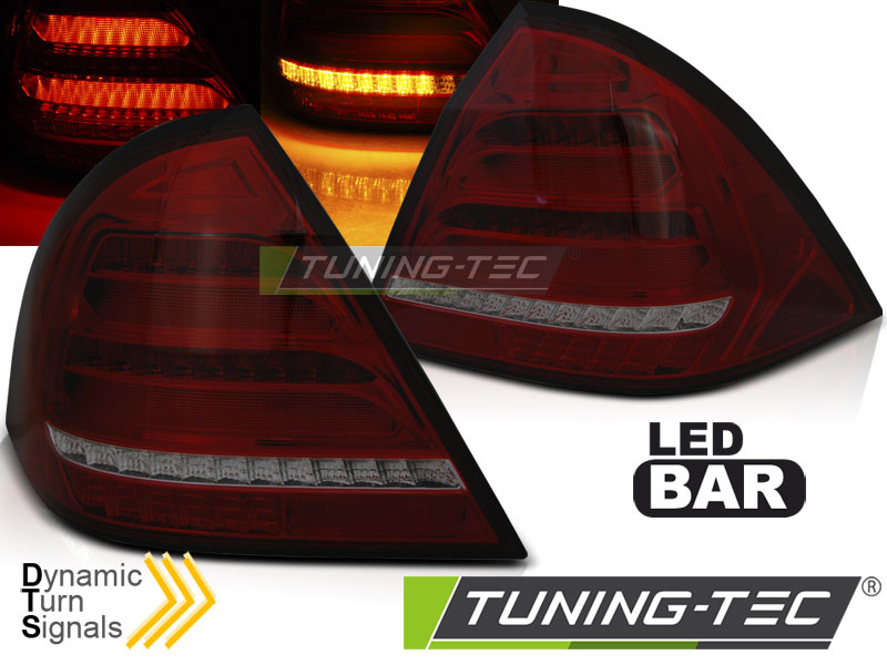 LED BAR Lampi Spate Stopuri ROSU SMOKE SEQ compatibila MERCEDES W203 SEDAN 00-04