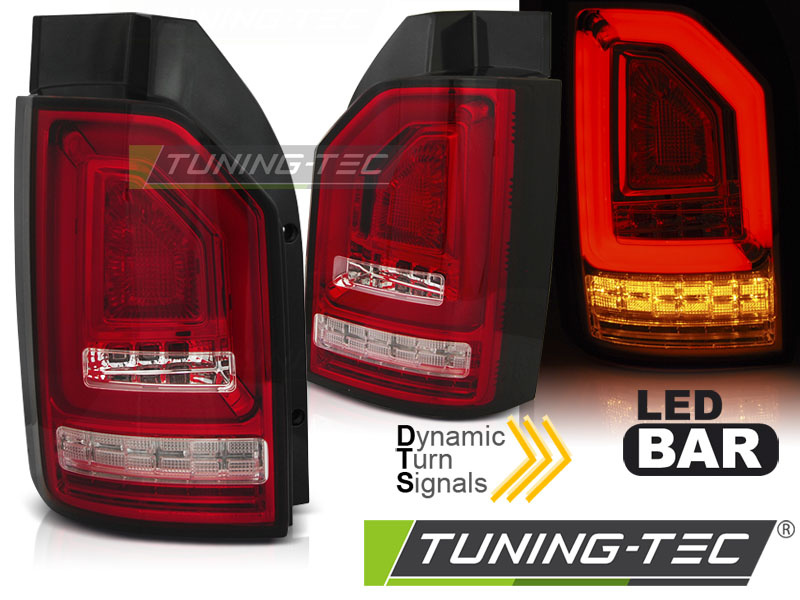 LED BAR Lampi Spate Stopuri ROSU WHIE SEQ compatibila VW T6 15-19 OEM LED