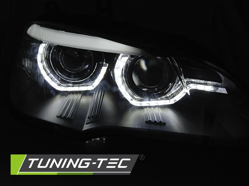 LED Faruri ANGEL EYES LED DRL BLACK comp