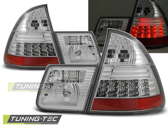 LED Lampi Spate Stopuri Crom look compatibila BMW E46 99-05 TOURING