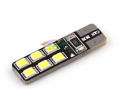 Led T10 (W5W) Canbus 12 SMD Super Bright