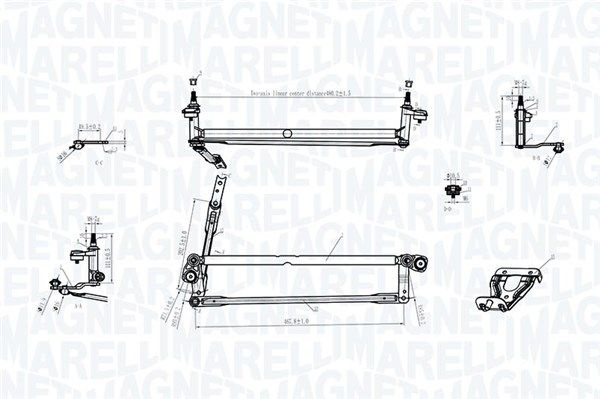 Legaturi stergator parbriz MAGNETI MARELLI 0855701