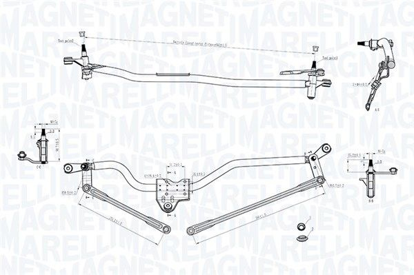 Legaturi stergator parbriz MAGNETI MARELLI 0855707