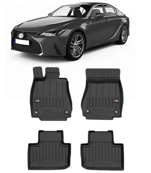 Lexus Is III, Sedan, Din 06.2013 - Prezent , Set Covorase Auto Tip Tavita Premium 3D, din cauciuc 3D409354*1-C823