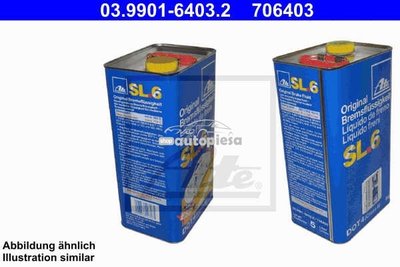 Lichid de frana ATE SL6 DOT4 ESP 5 L 03.9901-6403.