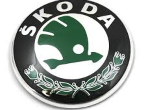 Logo sigla grila bara fata NOUA Skoda Fabia 2 an fabricatie 2007 2008 2009 2010 2011 2012 2013 2014 3U0853621B