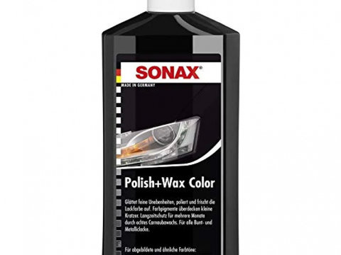 Lotiune polish negru SONAX Polish & Wax NanoPro 500 ml SO296100 piesa NOUA